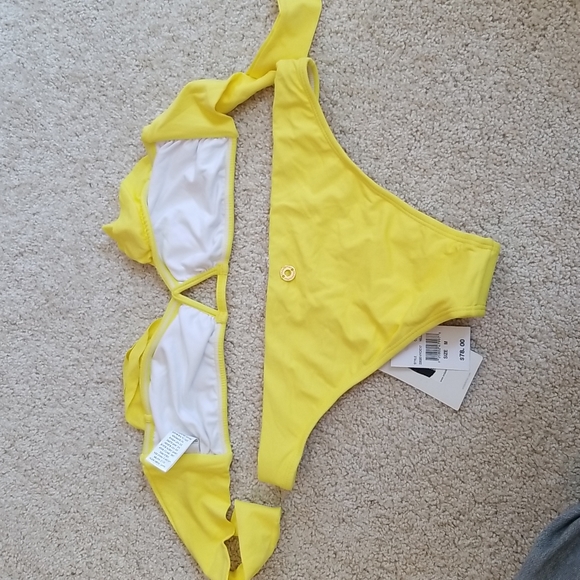 NWT OndadeMar strapless bikini top L bottom M - Picture 2 of 11